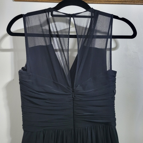 Alfred Sung Beaitiful Black Dress Bridesmaid Prom, Size 4 - Picture 5 of 6